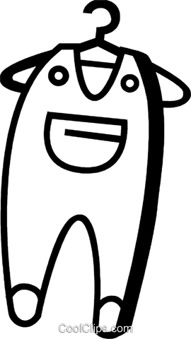 Baby Clothes Royalty Free Vector Clip Art Illustration - Illustration (270x480), Png Download