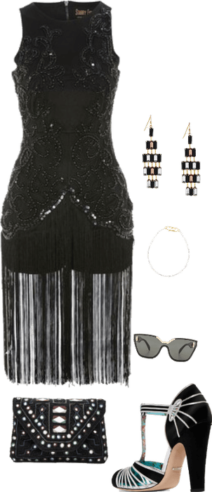 Flapper - Nicole By Nicole Miller Earrings Pierced Drop Goldtone (302x700), Png Download