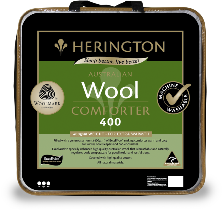 /products/herington Washable Wool 400 - Herington Microfibre Single Quilt (800x775), Png Download