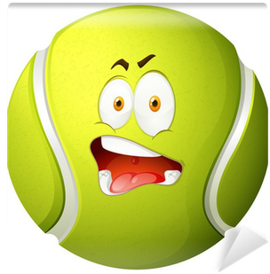 Pallina Da Tennis In Faccia (400x400), Png Download