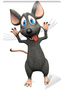 Smiling Cartoon Mouse Doing A Silly Face - Raton Con Cara De Yo (400x400), Png Download