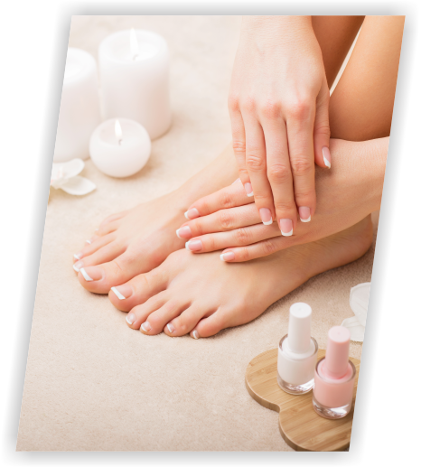 Manicure & Pedicure For Women - Manicure (466x517), Png Download