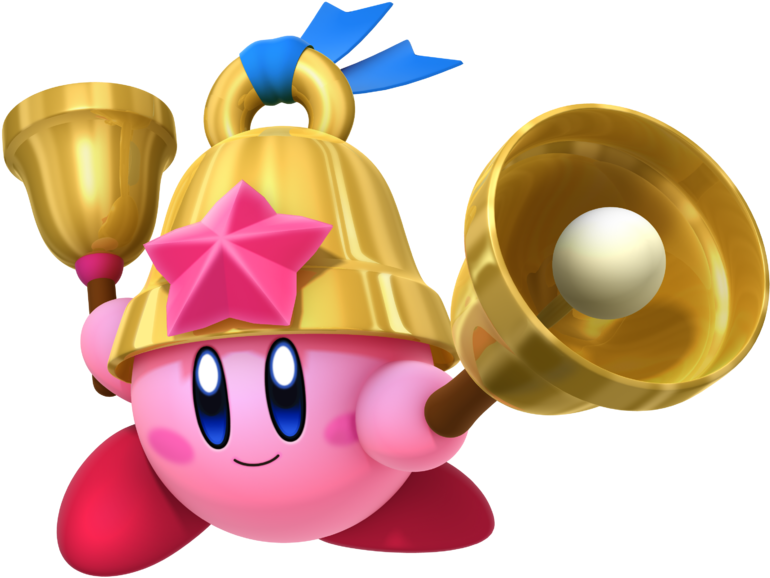 This Is The Face Of Death - Kirby Triple Deluxe Bell (794x600), Png Download