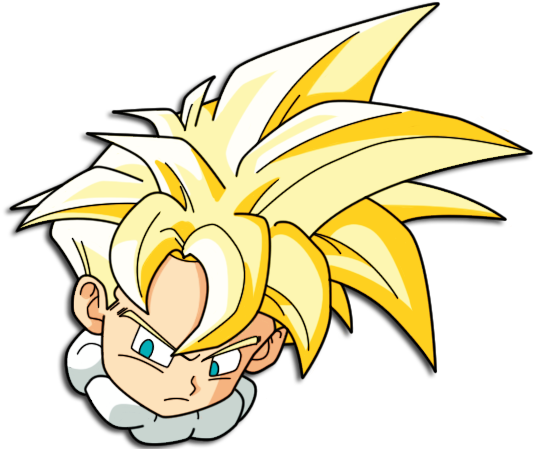 Related Wallpapers - Goku Super Saiyan Head (556x450), Png Download