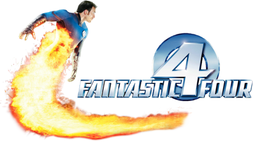 Fantastic Four Movie Image With Logo And Character - Fantastic 4 Logo Png (500x281), Png Download