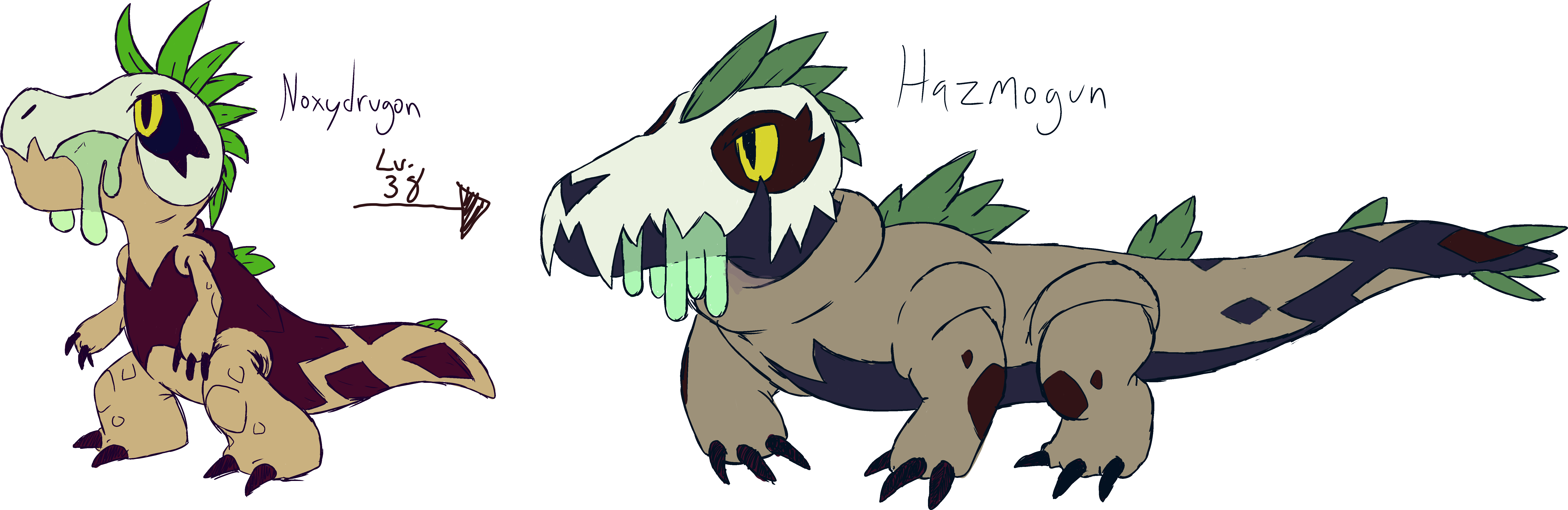 Yesterday Someone Mentioned We Do Not Have A Komodo - Fan Made Dragon Pokemon (8384x2848), Png Download