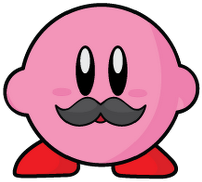 Photo - Kirby Mustache (530x530), Png Download