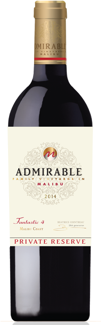 Admirable Fantastic 4 Wines Malibu Bottle - Malibu Wines (200x664), Png Download
