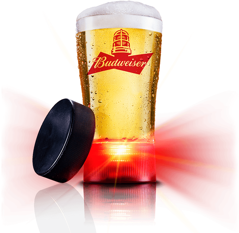 Free In Budweiser 24 Packs For A Limited Time - Bud Red Light Glasses (811x800), Png Download