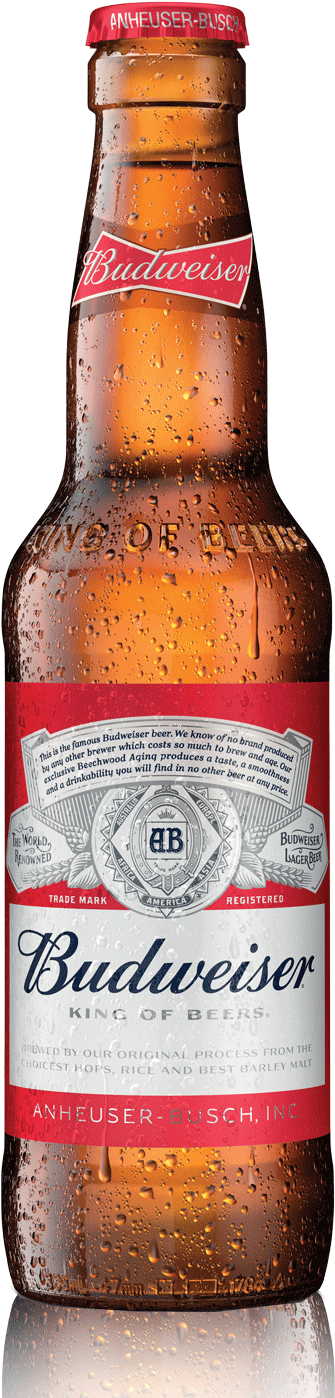 Next - Budweiser 25 Oz Can Bottle Cooler Huggie Classic Label (385x1459), Png Download