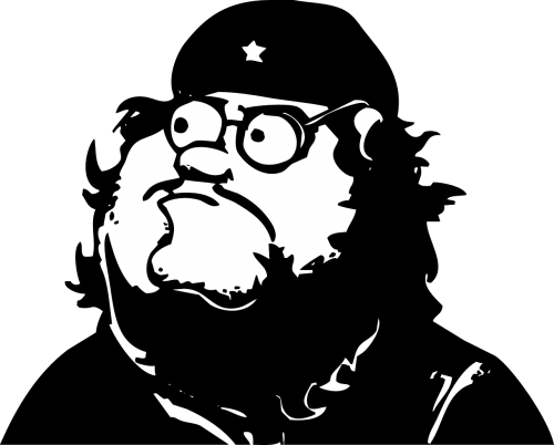 Vector - Peter Griffin Black White (500x402), Png Download