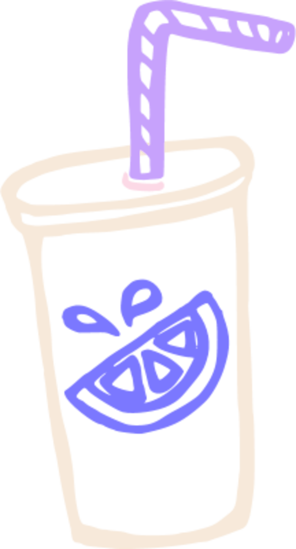 Drink Clipart Cup Juice - Clip Art (600x1111), Png Download