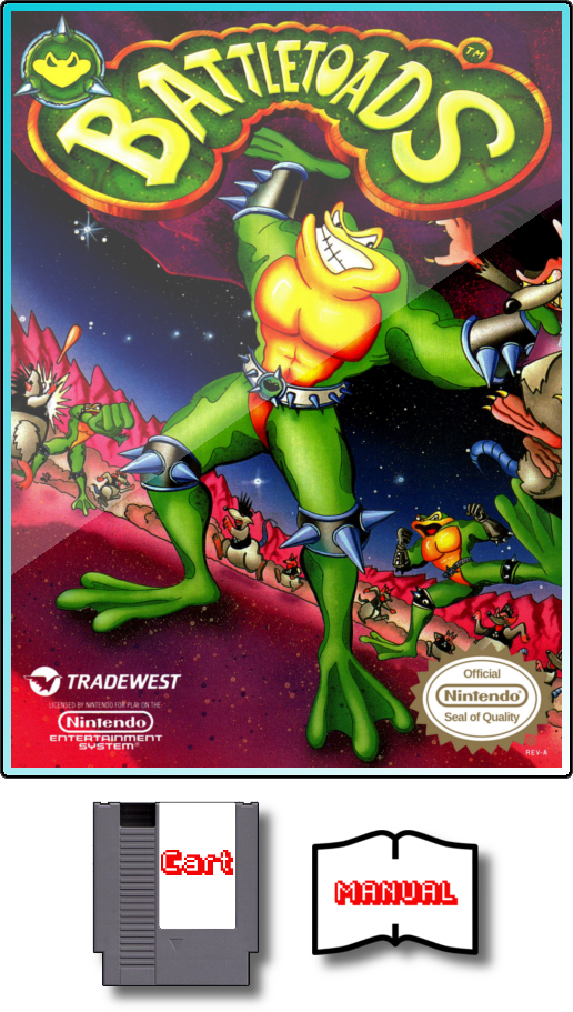 For Sale - Battletoads - Nes - Battletoads Nes Box (516x911), Png Download