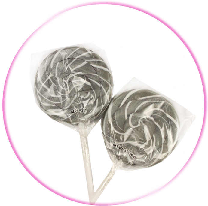 Silver Swirl Lolliops - Silver (700x697), Png Download