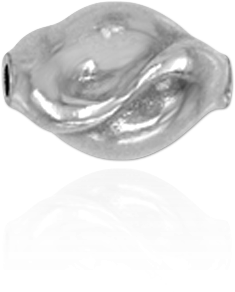 Oval Swirl Beads - Crystal (1500x1500), Png Download