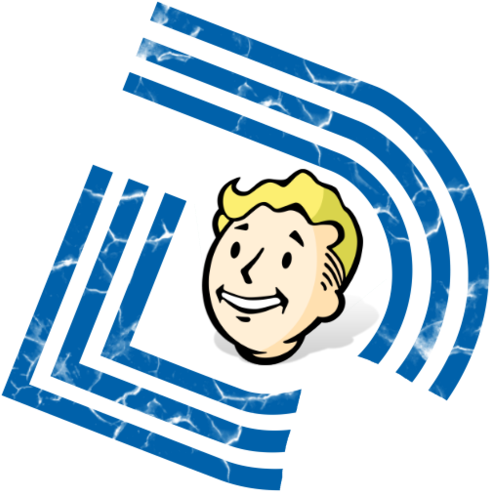 Default Fallout The Plex Logo - Fallout 4 Vault Boy Passenger Series Perforated Sunshade (500x500), Png Download