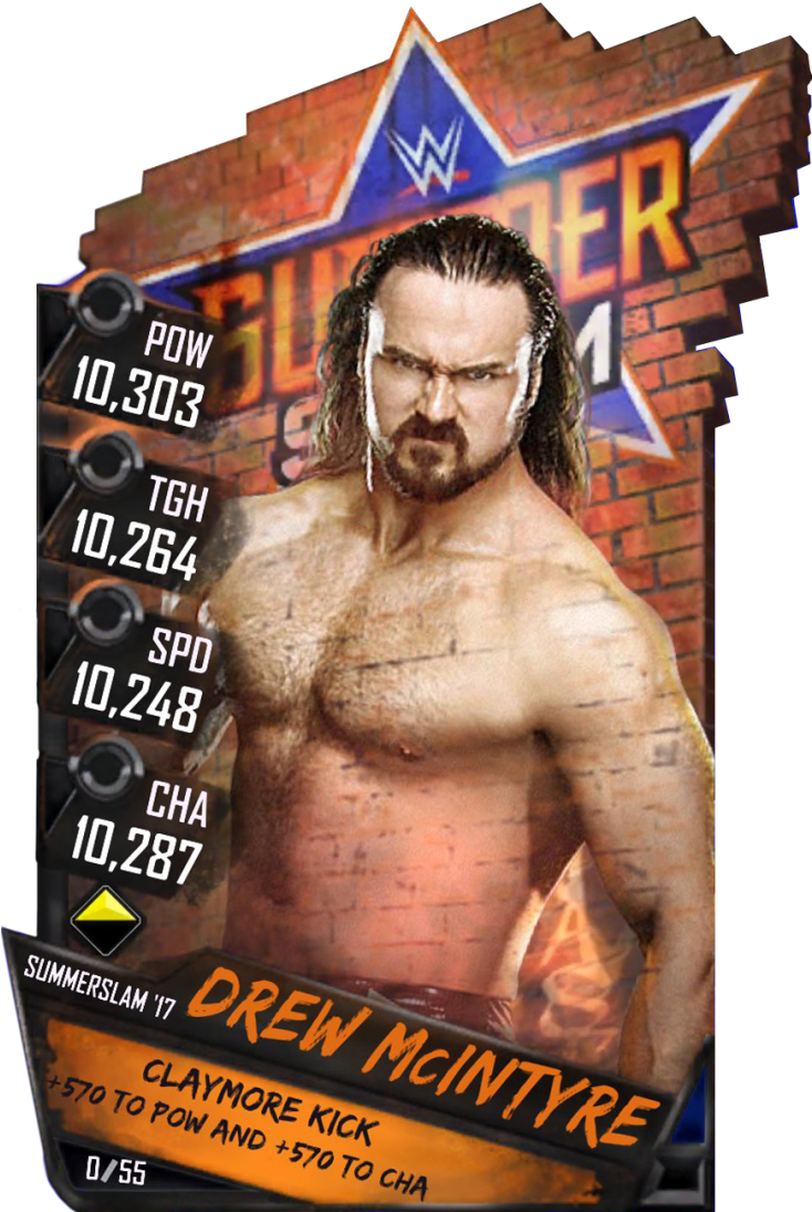 Supercard Drewmcintyre S3 15 Summerslam17 Ringdom - Wwe Supercard Kurt Angle (733x1158), Png Download