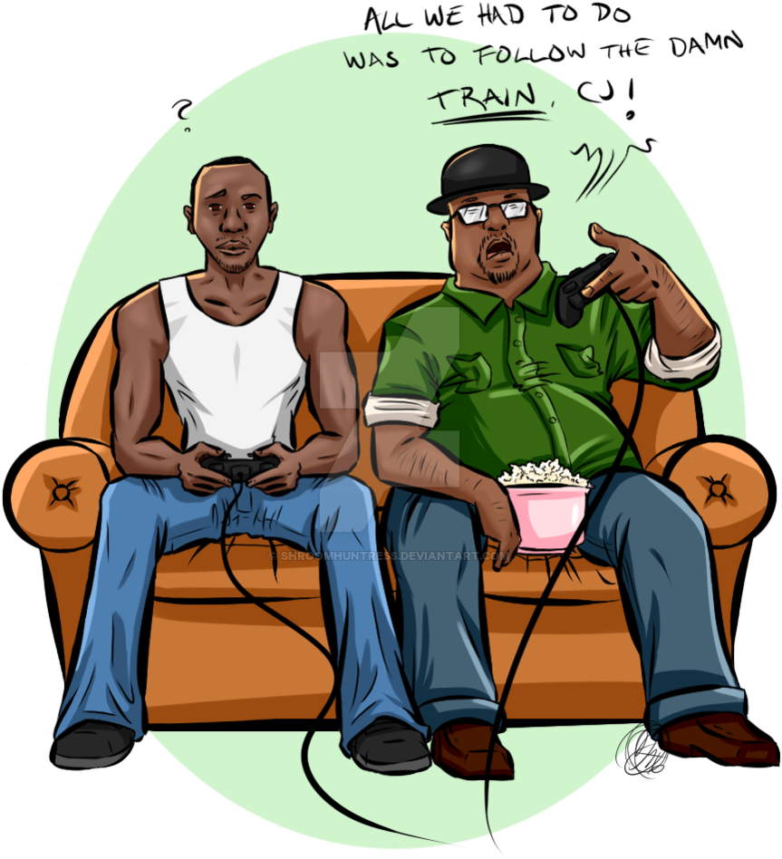 Gta San Andreas Dibujos (900x982), Png Download