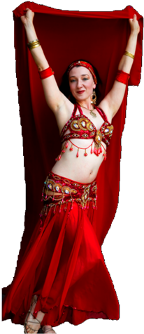 A Professional Bellydancer Adds A Touch Of Exotic Mystery, - Index (256x593), Png Download