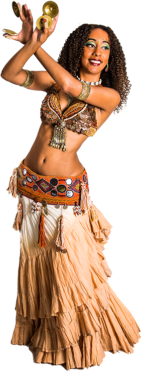 Dynamic Zilling For Tribal And Cabaret Belly Dance - Dancer Cabaret Png Transparent (302x756), Png Download