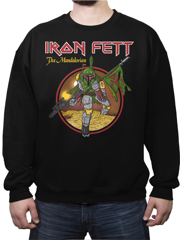 The Mandalorian - Crew Neck - Crew Neck - Ript Apparel - Cool Long Sleeve Men Shirt (800x800), Png Download