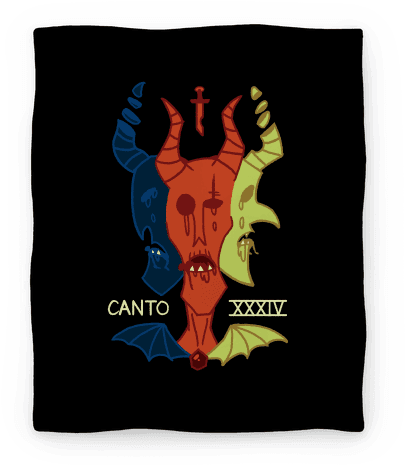 Dante's Lucifer Blanket - Dante Alighieri (484x484), Png Download