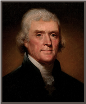 Constitution Day 2018 - Thomas Jefferson Debt (400x338), Png Download
