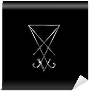 Fototapete Sigil Of Lucifer In Silver Symbol Für Satan - Satanic Symbol Lucifer (400x400), Png Download