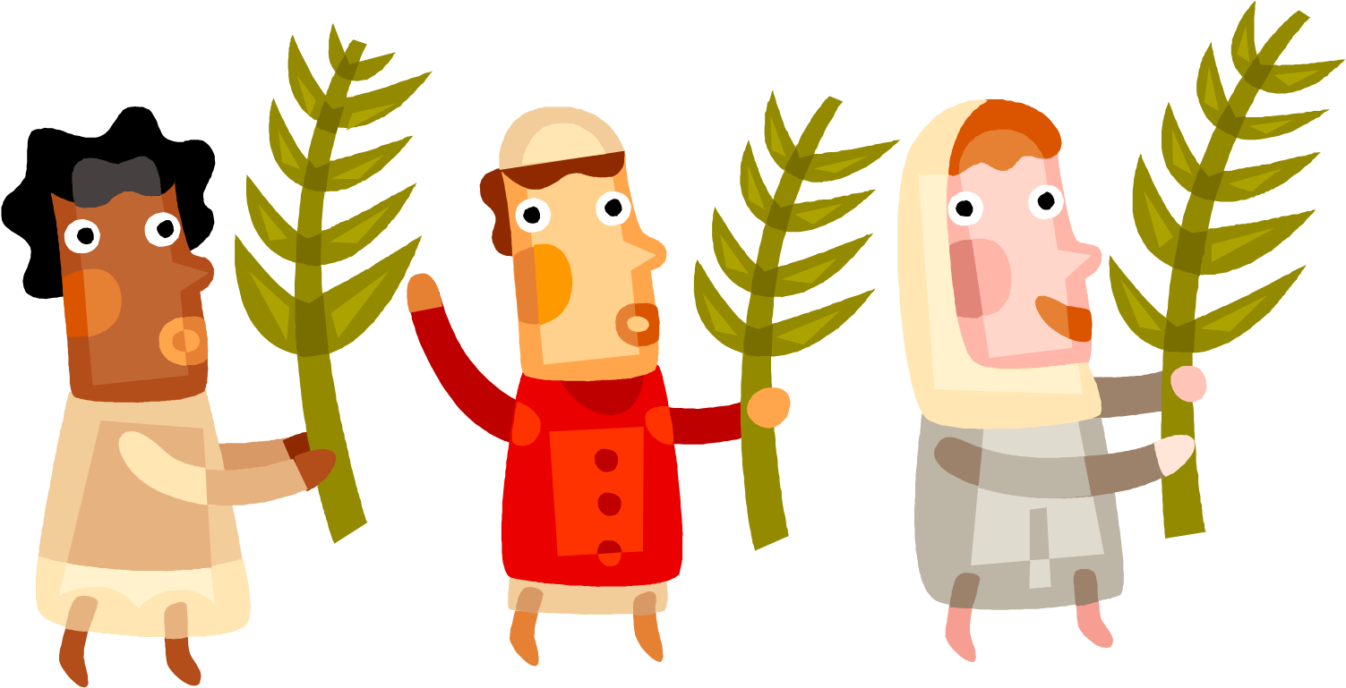 Palm-sunday - Palm Sunday Clip Art (1510x786), Png Download