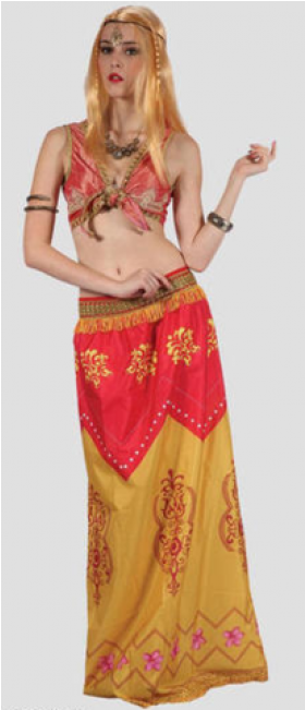 Dre1007 Belly Dancer Adult Costume - Silk (650x650), Png Download