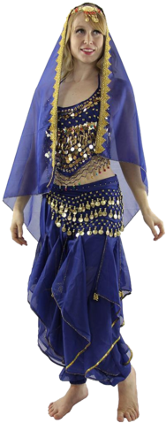 Little Chilli 5-piece Belly Dance Costume - Arabian Dancer Dress Female (480x480), Png Download