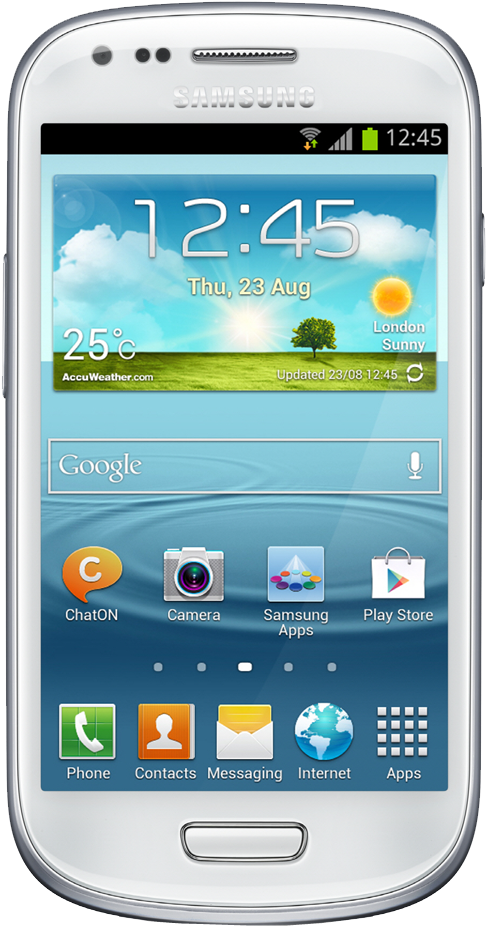Galaxy S3 Mini - Samsung Gt 18190 Price (350x400), Png Download