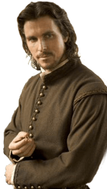 Christian Bale Side View - New World Christian Bale (400x400), Png Download