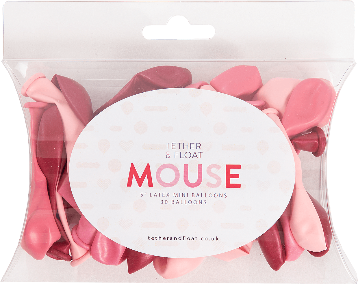 Pink Mouse Mini Balloons - Balloon (1400x1400), Png Download