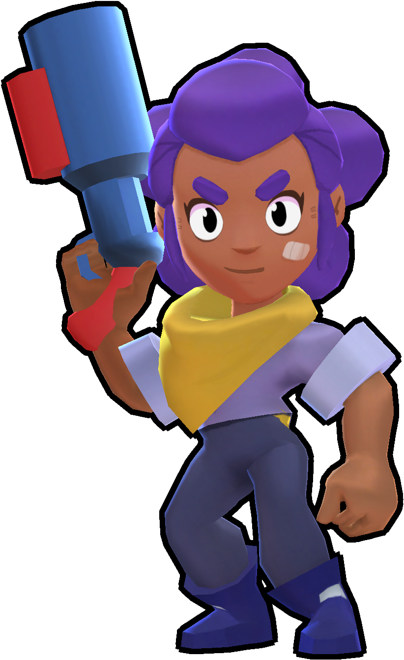 Shelly Skin-default - Brawl Stars Png (868x1414), Png Download