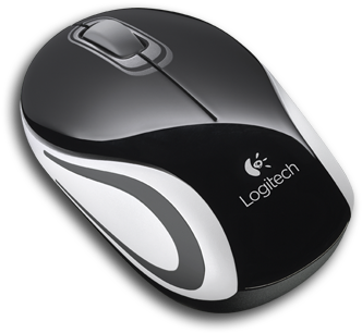 Black Mouse Png Download - Mouse Logitech (575x350), Png Download