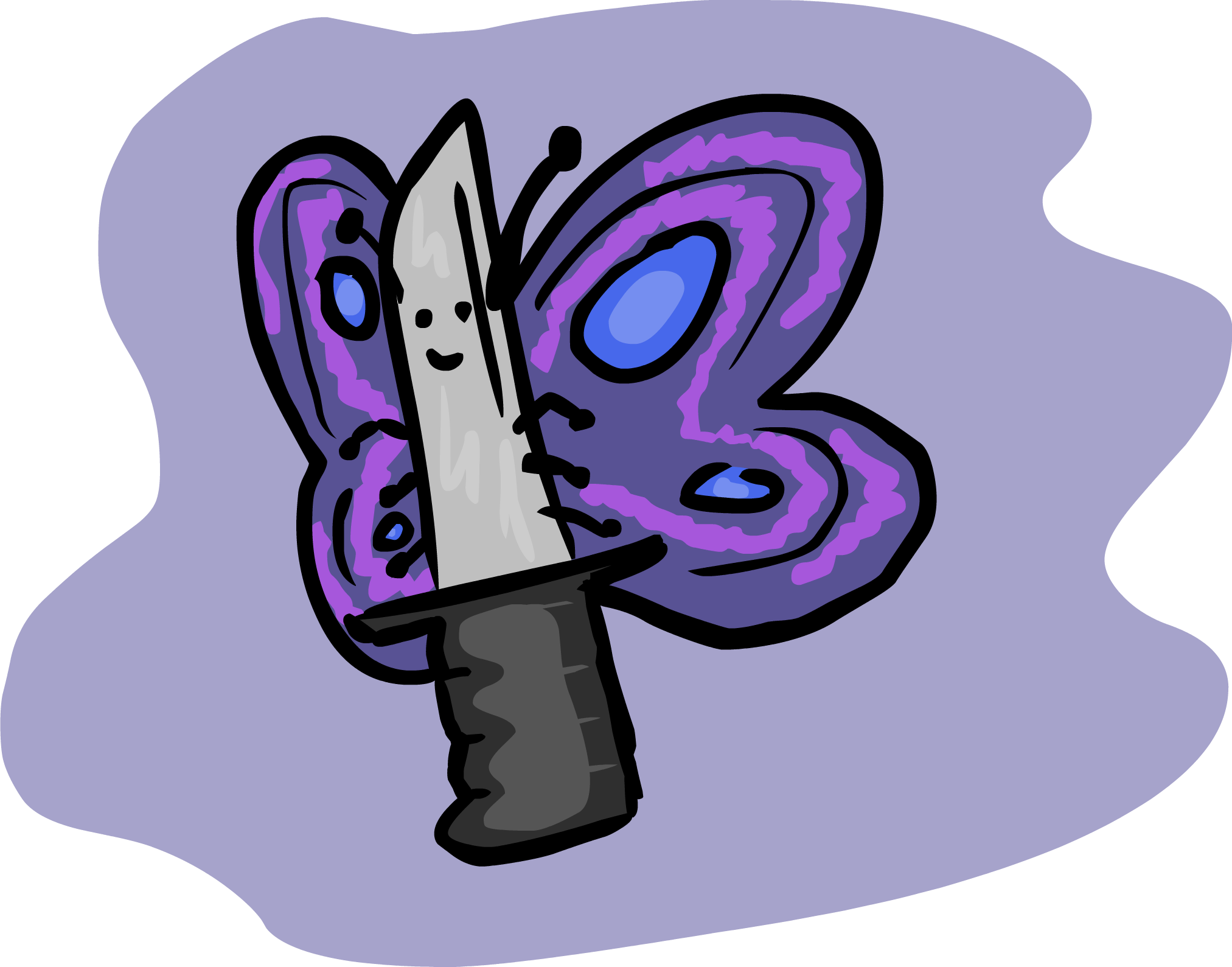 A Butterfly Knife (2025x1589), Png Download