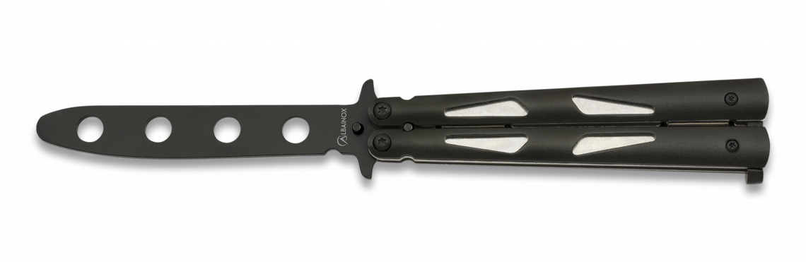 Training Butterfly Pocket Knife Albainox - Training (1140x371), Png Download