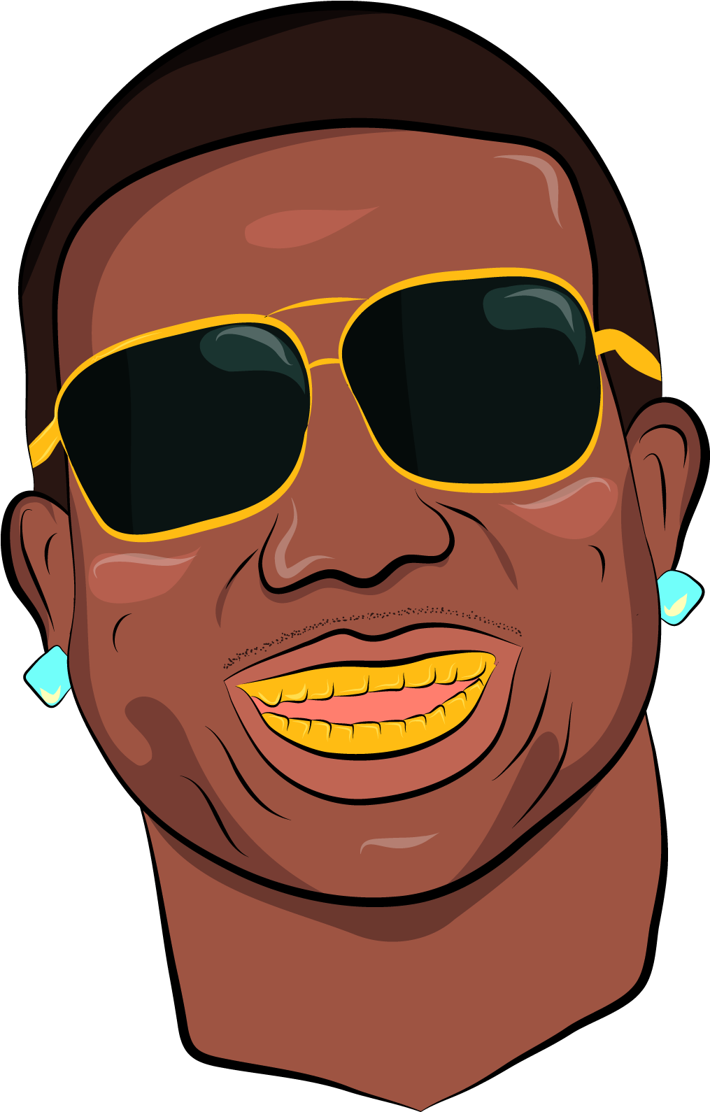 Graphic Royalty Free Library Gucci Mane Deezer Cartoon - Gucci Mane Clip Art (1240x1748), Png Download