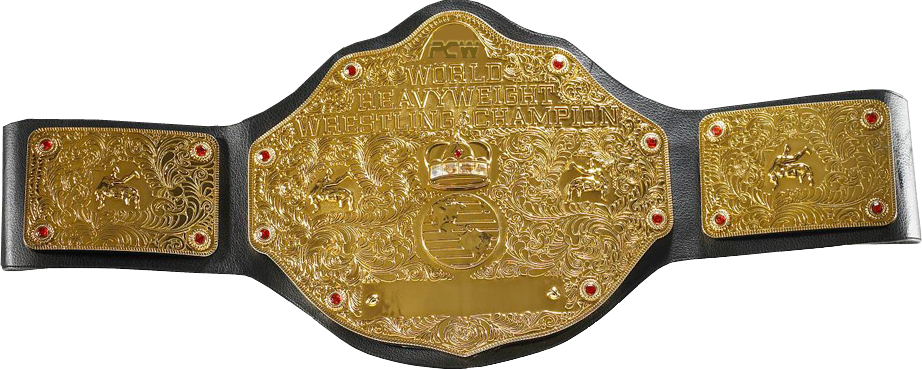 Pcw World Heavyweight Championship - Wwe World Heavyweight Championship Belt 2002 (922x370), Png Download