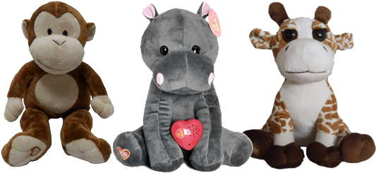 View A Miracle 4d Ultrasounds - My Baby's Heartbeat Bear - Monkey Stuffed Animal W/ (538x257), Png Download