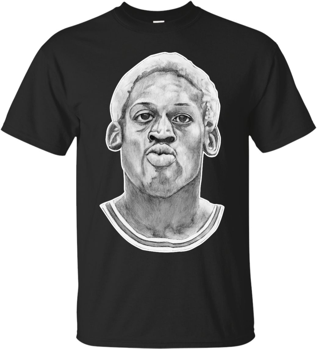 Dennis Rodman - T-shirt (1155x1155), Png Download