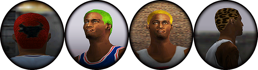 Dennis Rodman 4 Hair Colors Pack - Dennis Rodman Nba Live 2000 (900x244), Png Download