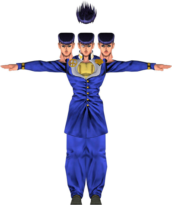I Have The Asb Model Of Josuke As Fbx/dae Files, Including - Cartoon (1280x720), Png Download