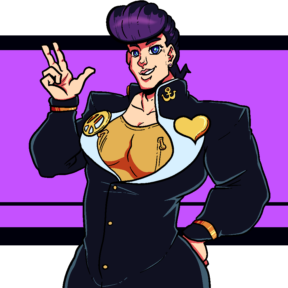 1 Jan - Josuke Buff (1000x1000), Png Download