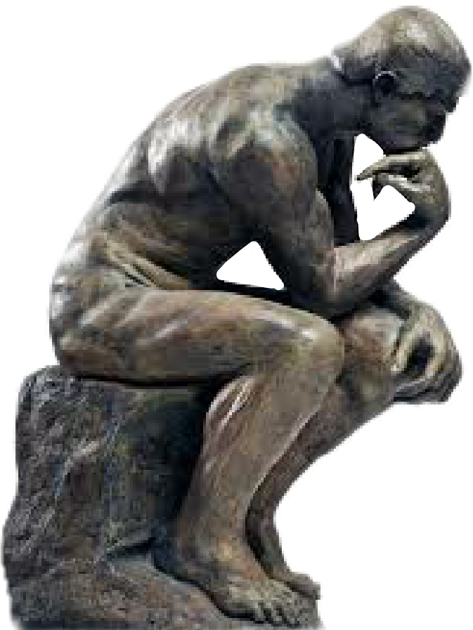 Report Abuse - Thinking Man (673x897), Png Download