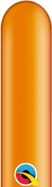 260q Mandarin Orange - Qualatex (600x600), Png Download