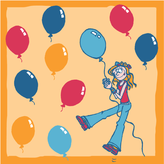 Balloons Square Coaster - Balloon (800x800), Png Download