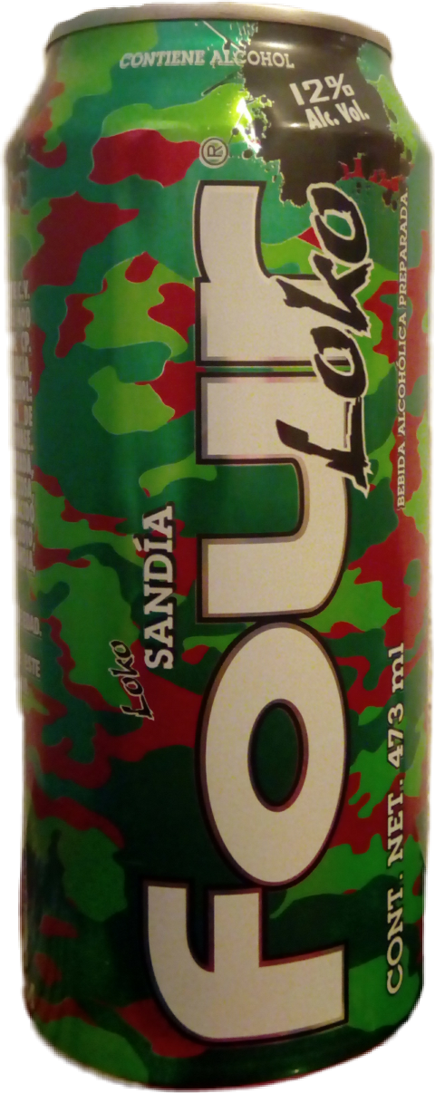 Four Loko Malt Beverage, Fruit Punch - 23.5 Fl Oz (480x1206), Png Download