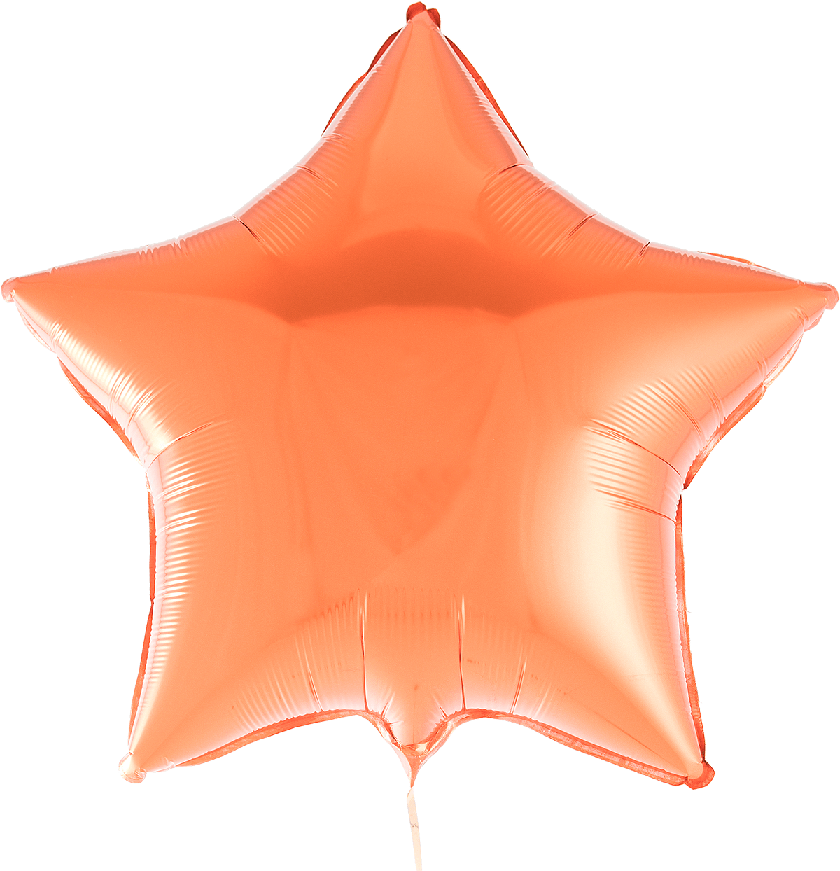 Orange Foil Star - Foil (1400x1400), Png Download